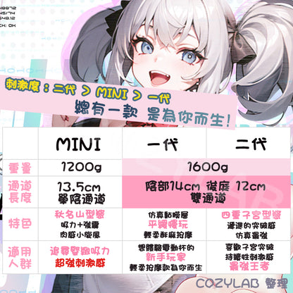 COC |  星梨奈三代 MINI版 3速7頻 電動飛機杯 秋名山通道設計 你的妹系女友 1200g減重便攜【現貨】