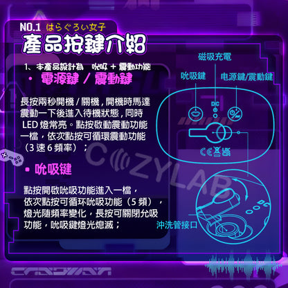 COC |  駭客甜心諾諾亞飛機杯 全自動吮吸震動飛機杯 創新允吸模式【重磅上新 新品現貨】