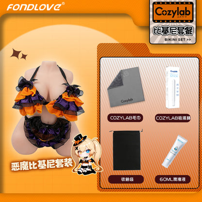 Fondlove | 莉莉絲 外彈內軟水滴乳 內置骨骼 雙通道 半身娃娃飛機杯 3500g 【新品現貨】